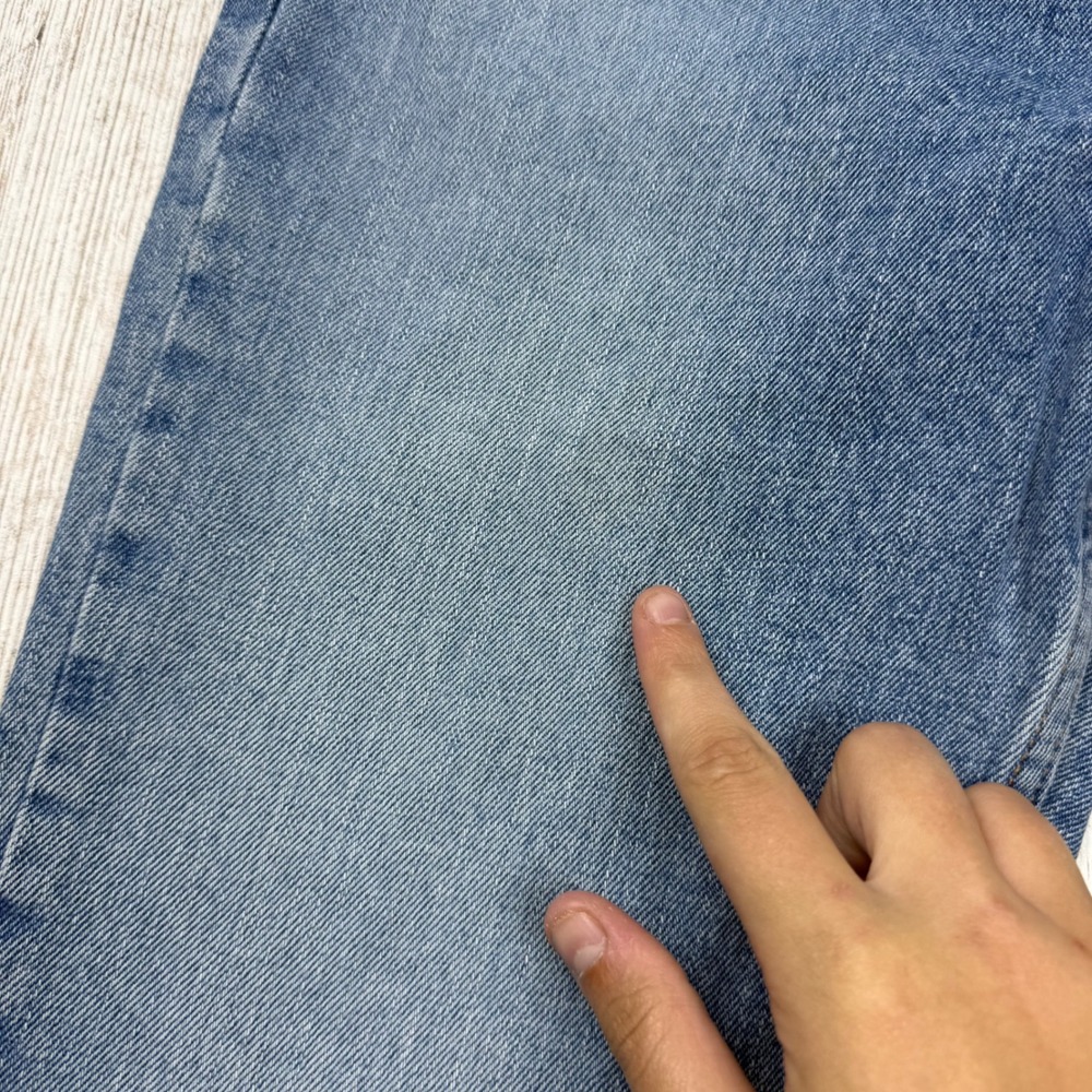 Y2K London Jean Vintage Straight Leg Patchwork Sexy Butt Spell Out Denim Size 6 - Picture 4 of 11